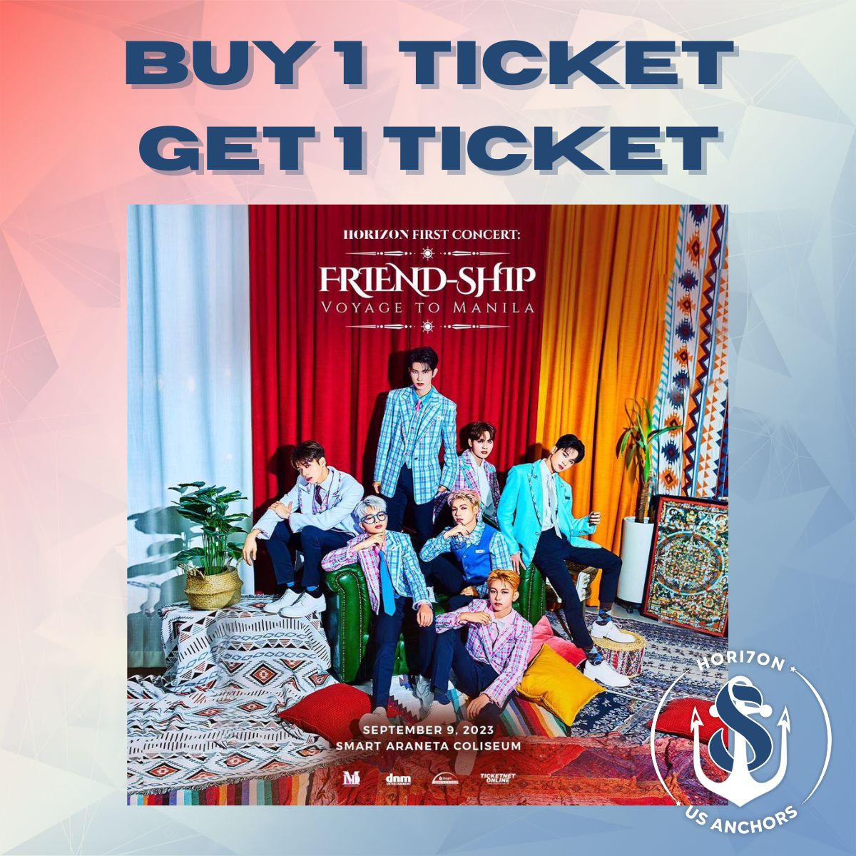 📣| TICKET GIVEAWAY ALERT! BOGO Voyage to Manila concert ticket giveaway! mechanics: 1. Follow @TeamUSAnchors, @HORI7ONofficial, @HORI7ON_twt 2. Buy 1 Upper Box Ticket (should be purchased from August 23 to Sept 4) 3. Screen-record (Video-record) your purchase…