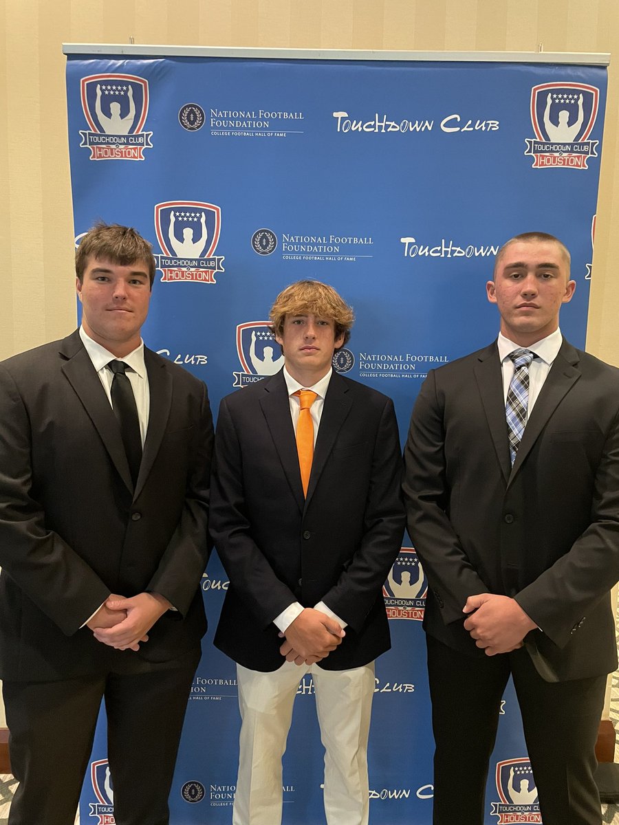 SPXFootball (@stpiusxfootball) on Twitter photo Extremely proud of these three guys representing SPX Football, their families, and all of Panther Nation.
Houston Touchdown Club Preseason Kickoff nominees!
#famILY
#VERITASMEN
<a href="/CTStepp/">Chase Stepp</a> <a href="/preston_kyle05/">Preston Kyle</a> <a href="/NathanA1372/">Nathan Alvarez</a> <a href="/SPXPanthers/">St. Pius X Athletics</a> Extremely proud of these three guys representing SPX Football, their families, and all of Panther Nation.
Houston Touchdown Club Preseason Kickoff nominees!
#famILY
#VERITASMEN
<a href="/CTStepp/">Chase Stepp</a> <a href="/preston_kyle05/">Preston Kyle</a> <a href="/NathanA1372/">Nathan Alvarez</a> <a href="/SPXPanthers/">St. Pius X Athletics</a>