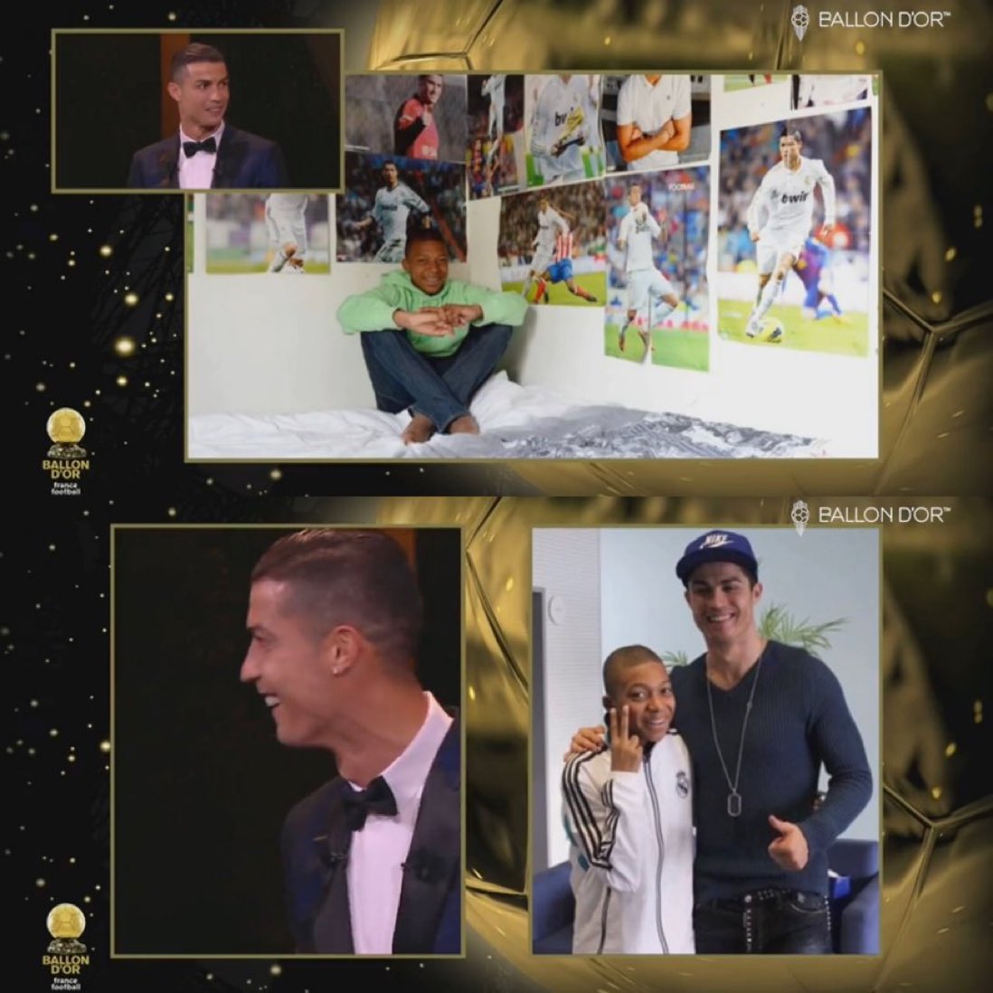 🎙️ Cristiano Ronaldo: "¿Conocí a Kylian Mbappé? Si, hace unos años. Era muy pequeño".

¿Se suponía que debía decir que no? Tengo que ser honesto. Lo hice en Madrid, él tenía unos 13 años.

¿Yo era su ídolo? He oído que tiene un gran futuro y que puede ganar el Balón de Oro”. 💪🏽💥