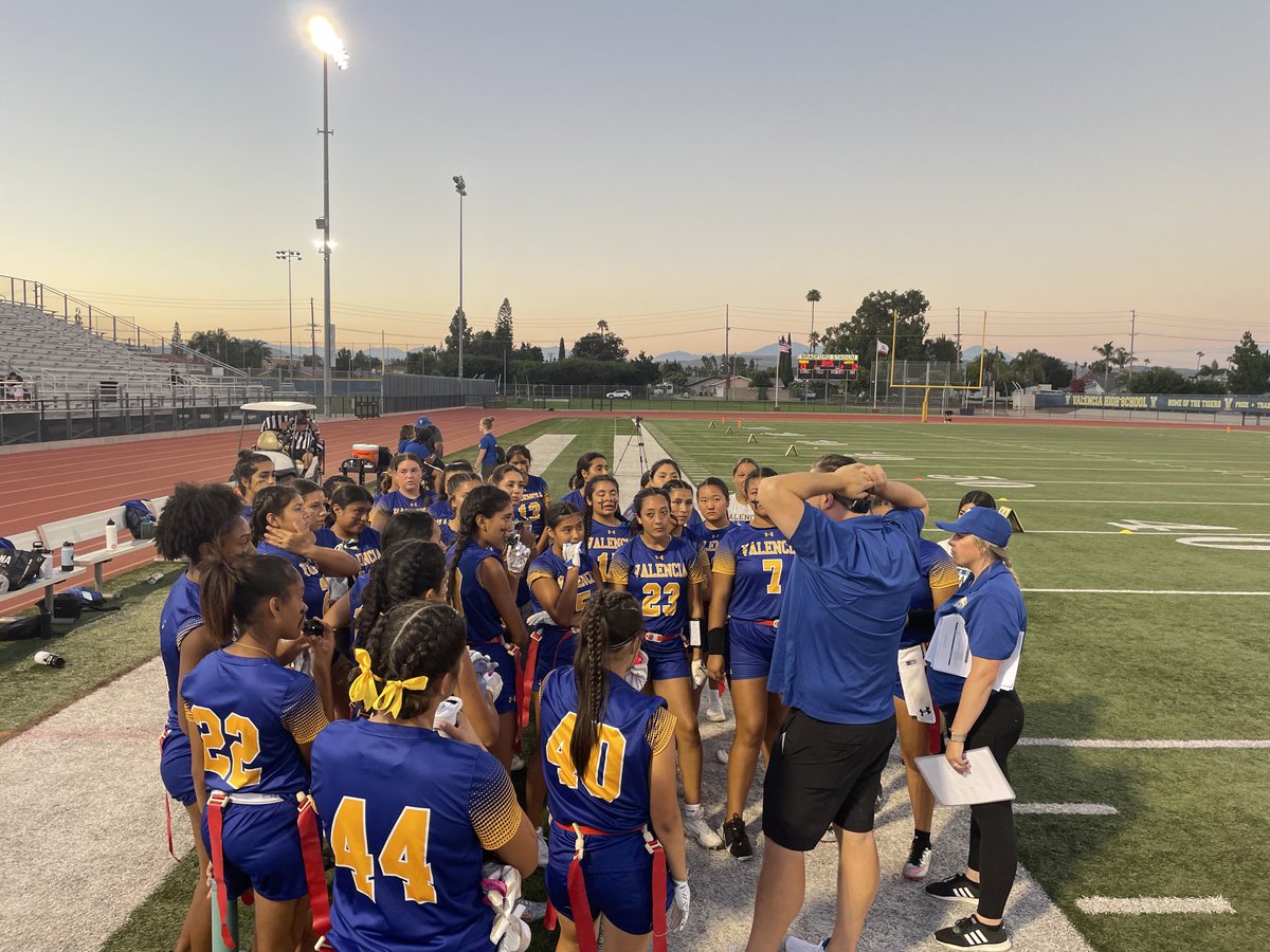 Valencia leading Canyon 13-12 at half! Let’s go Tigers!