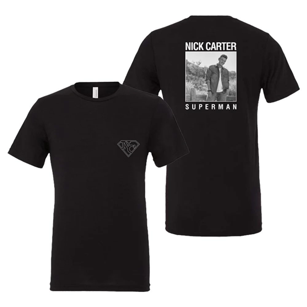 _Nick_Nation_'s tweet photo. It’s a bird…
It’s a plane…
It’s #Superman tees! 🙌

Your many requests for new @nickcarter merch have been answered and shirts featuring Nick’s latest single are available now!

Shop Here: https://t.co/kJjBYYVv8P https://t.co/eYwFdU3Epo