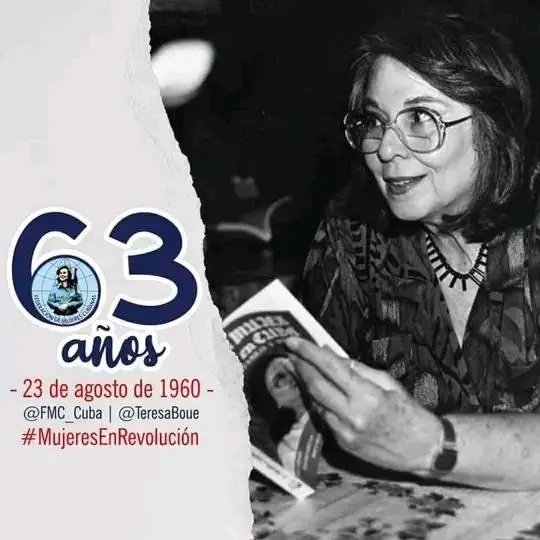 AlejandroRodRo8's tweet photo. #FidelPorSiempre: “Y hoy se reúnen las mujeres y constituyen esta Federación de Mujeres Cubanas, unidas en esa palabra: cubanas, y unidas en esa bandera que llevan en sus manos”.
En el Aniversario #63FMC felicitamos a las #MujeresEnRevolución https://t.co/6KygXjHLaR