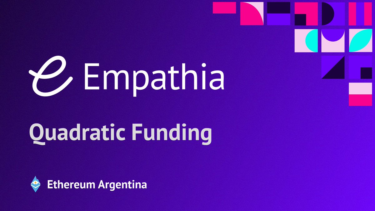 Vamos a estar participando con <a href="/empathiaproject/">Empathia</a> de la ronda de quadratic funding de @etherargentina!

Valoramos mucho su apoyo!