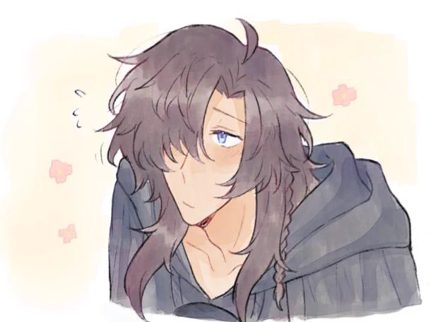 leon gets flustered easily and can go from  to  real fast. he also unwittingly makes flowers poof out of thin air whenever hes flustered or happy. It is his signature quirk (And here you can see the blush scale sort of)  