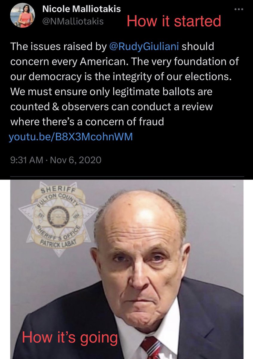 #mugshot #Giuliani .@RepMalliotakis #insurrectionsquad