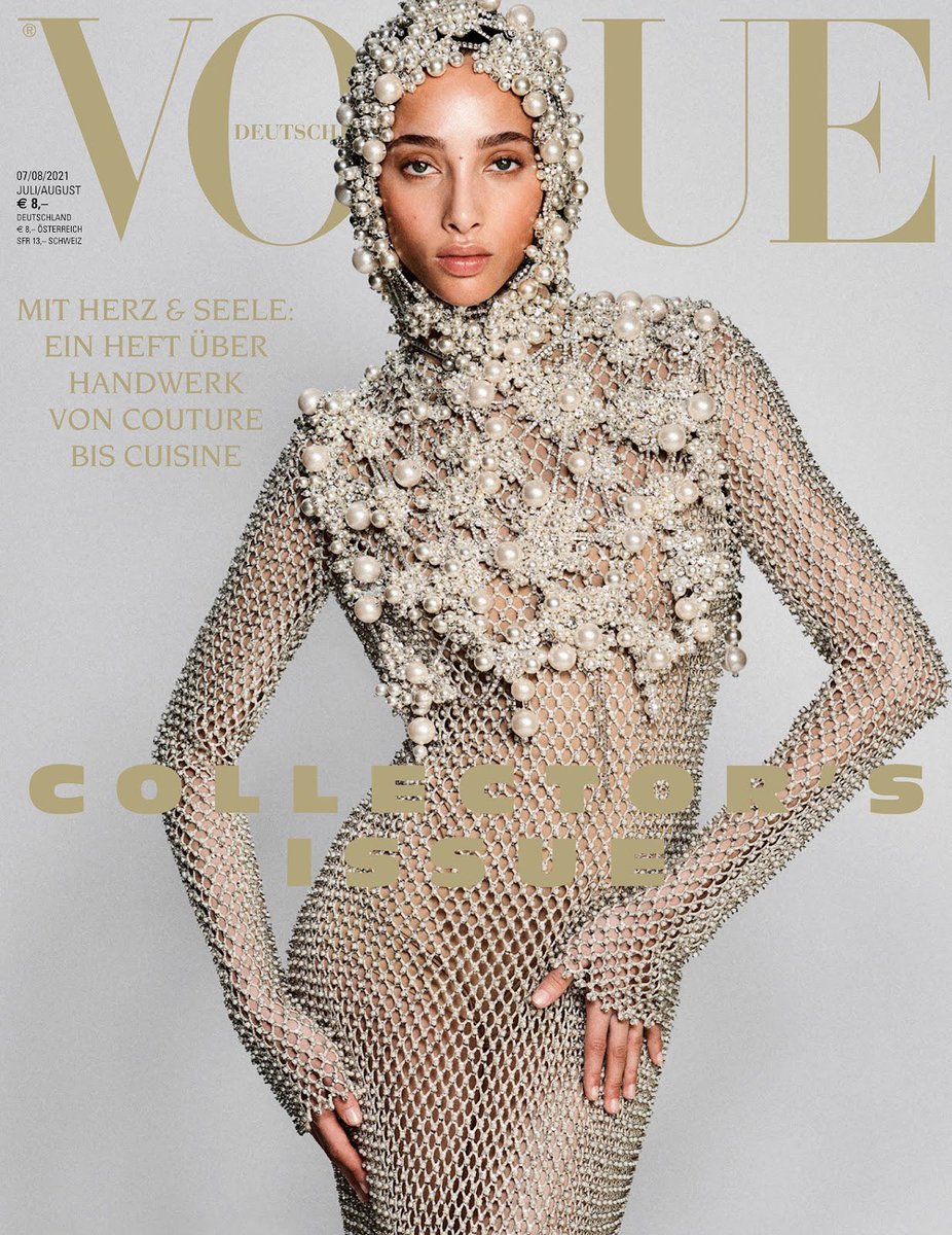 thesoftestaura's tweet image. yasmin wijnaldum for vogue germany ‘state of art’ july/august 2021 issue shot by chris colls