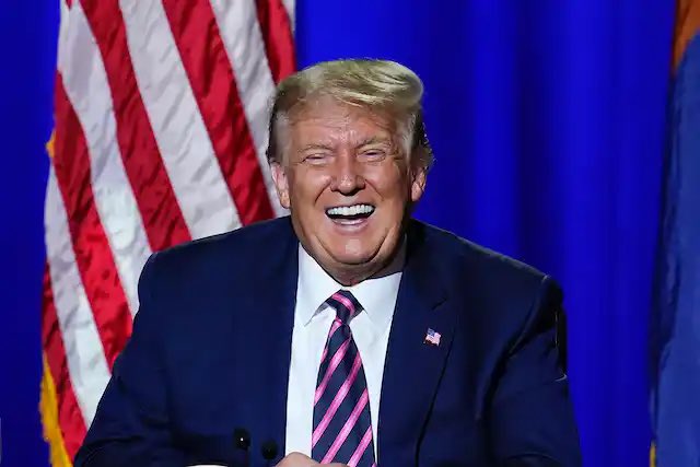 President Donald J. Trump: the first man in history to win a debate without even being on the stage! 😂