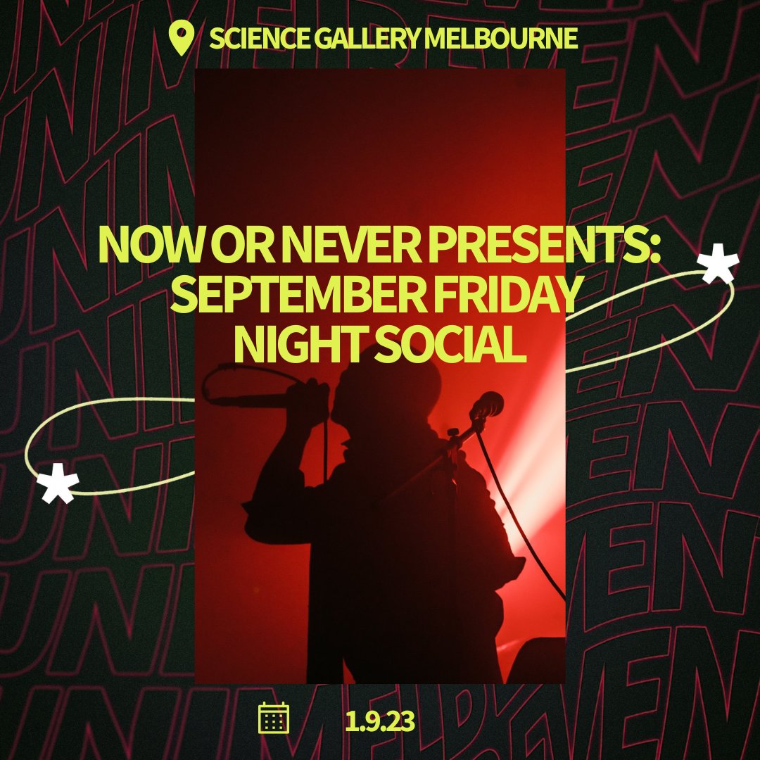 Join @scigallerymel on 1 Sept from 6pm to explore the cosmos through captivating live music and mesmerising performance art 🌌 Tickets include live entertainment from DJ Kalyani, a dance performance from Bendy Ben and more! Tickets are free → unimelb.me/3KU3PE2