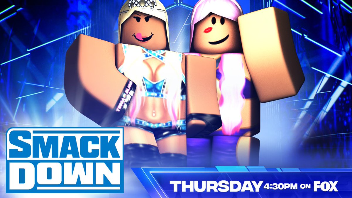 _WWERoblox's tweet photo. -SMACKDOWN-
@boujeebratzdoII issues a open challenge to anyone in the #Womens Division
-
@LittIeMissBliss goes one on one with #EvaMarie will she end her quick...?
-
@milkoftheesiren goes against #BethRose
-
@WWE21BeckyLynch speaks out after #MaluMorgan has been ducking her https://t.co/iVqequEeEu