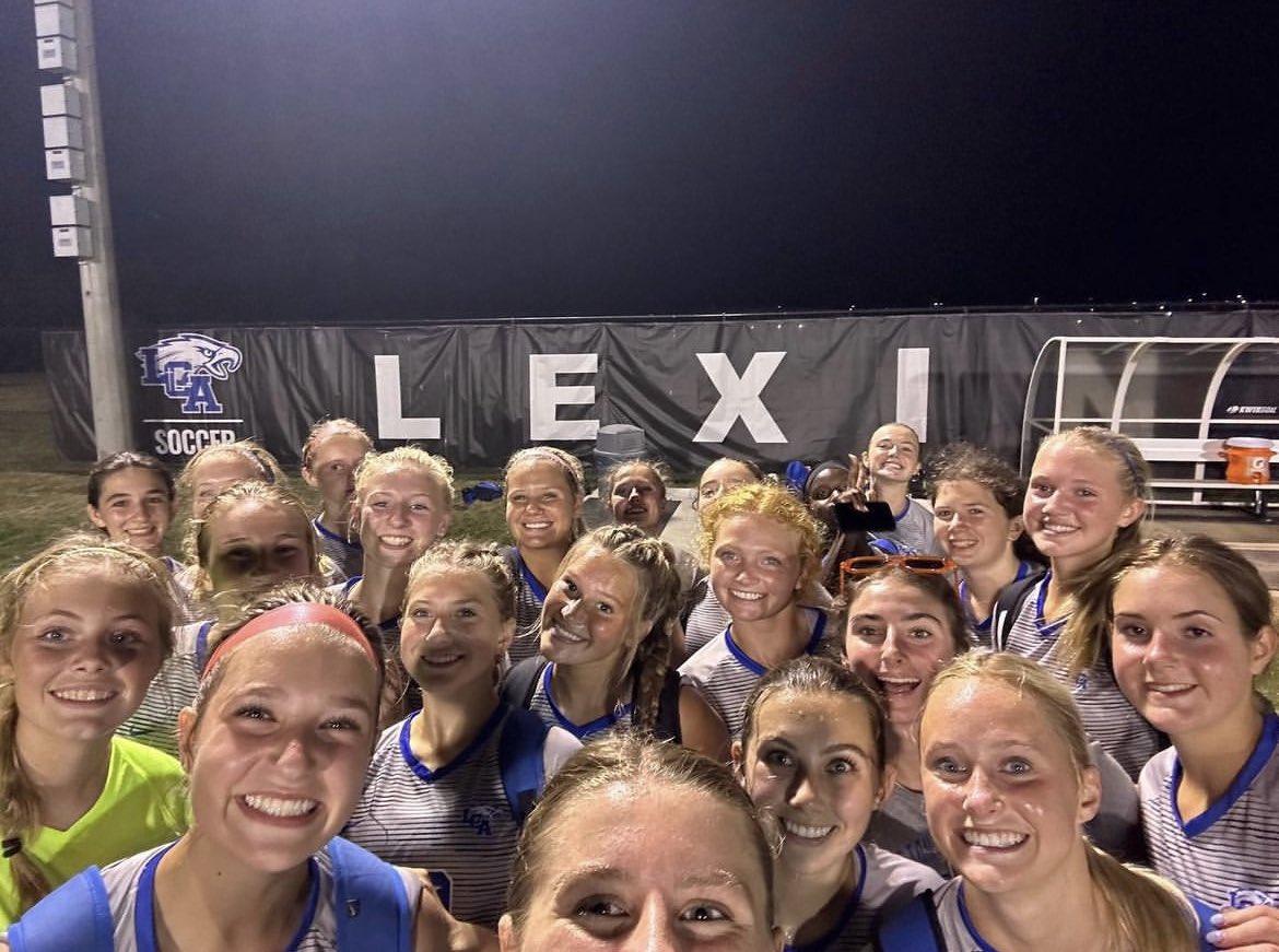 LCAWsoccer's tweet photo. FIRST DISTRICT WIN AGAINST CREEK!! 
Amazing goals by @MackenzieW_soc (2), @rubykarls, @e_landfield , and Tori Baugh! 
Great game ladies! Onto the next!!
#WeAreLCA @LCAathletics https://t.co/c9TvXQwVFi