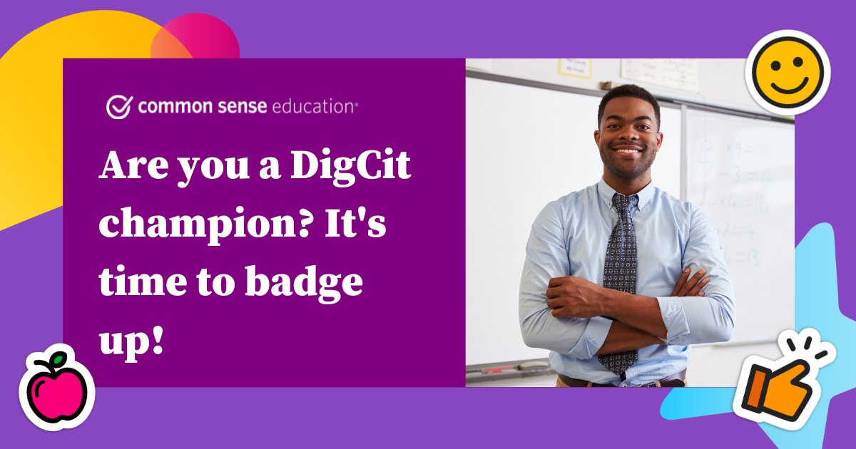 CommonSenseEd's tweet photo. 📚🔍 Ready to guide your students through the digital world? 🌐 Earn your Common Sense Educator badge and lead the way this #BackToSchool!
Take part in our FREE recognition program now. Get more info & get ready to be badged at https://t.co/NKOIGOU0I3!
#CSRecognition https://t.co/vP9UjDtlDA