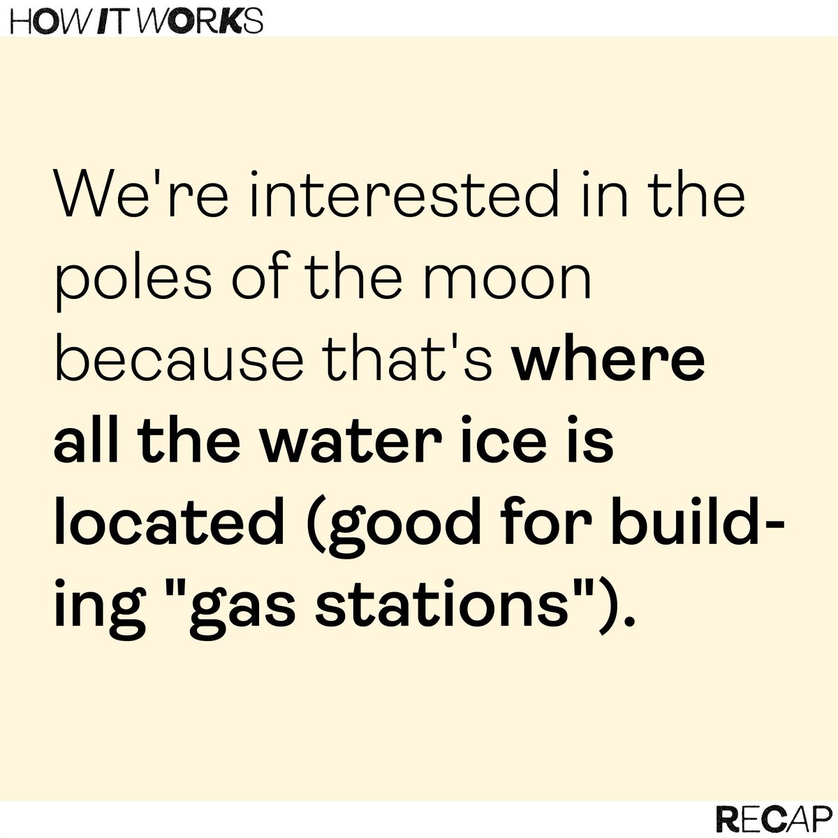 Why did India's Chandrayaan-3 space lander's go to the poles? Water, of course! << All part of last week's How it Works: The Moon. (Here are some highlights.) Come to our next one and learn how to start a union. Seems useful.
