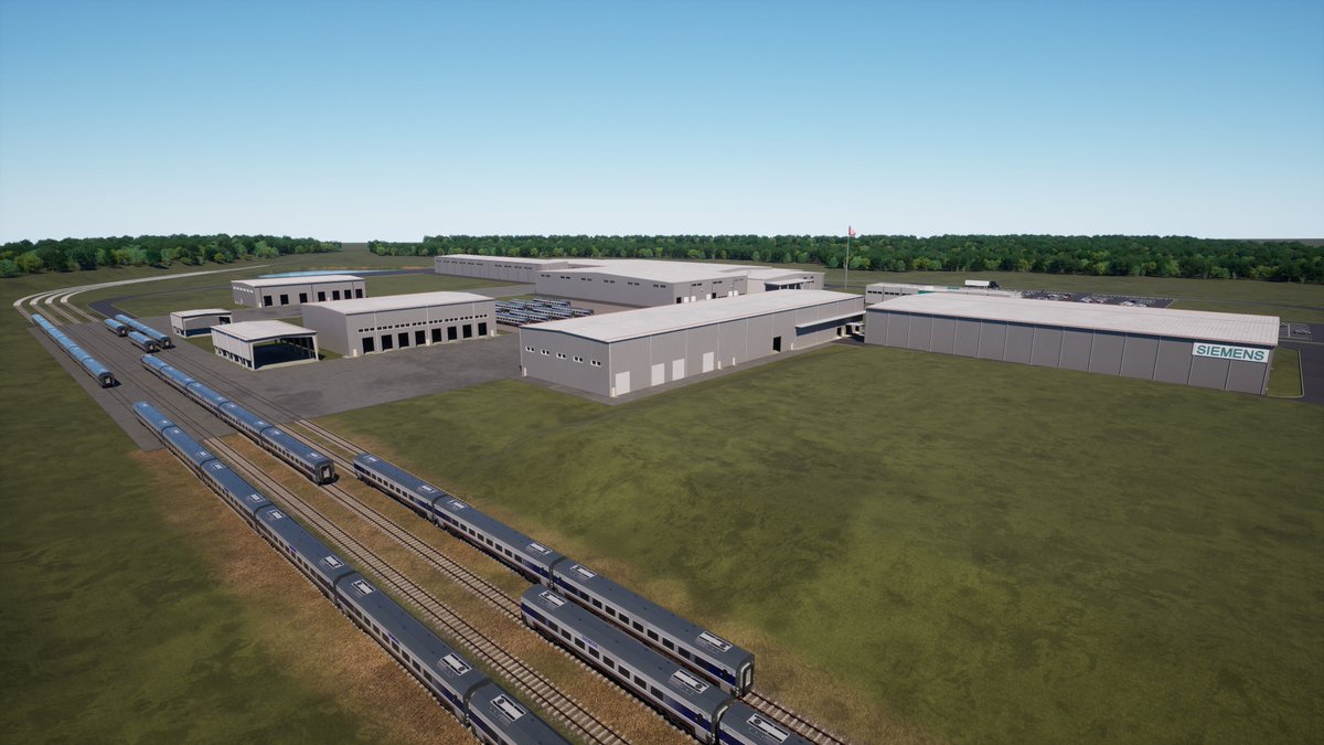 Today we broke ground on our $220M rail MFG hub in Lexington, NC, adding 500 new jobs. This further expands our commitment over the last 40+ years to build next generation rail equipment in the U.S. @SiemensMobility @SiemensUSA