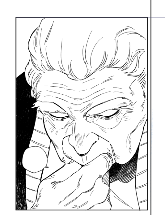 ジジイ描くのかなり好きかもしれない 