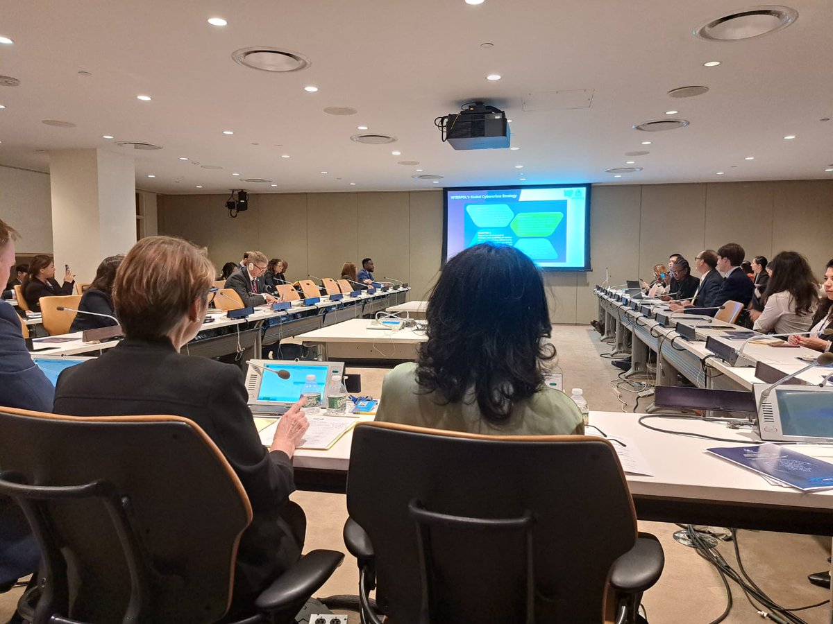 INTERPOL_Cyber's tweet photo. @INTERPOL_HQ is working to support States in their negotiations on a future @UN Convention against the Criminal Use of ICTs. To learn more about our latest proposals for the Ad Hoc Committee, read our written contribution 👉 https://t.co/LPirKzj5HB https://t.co/7lFC5njd9y