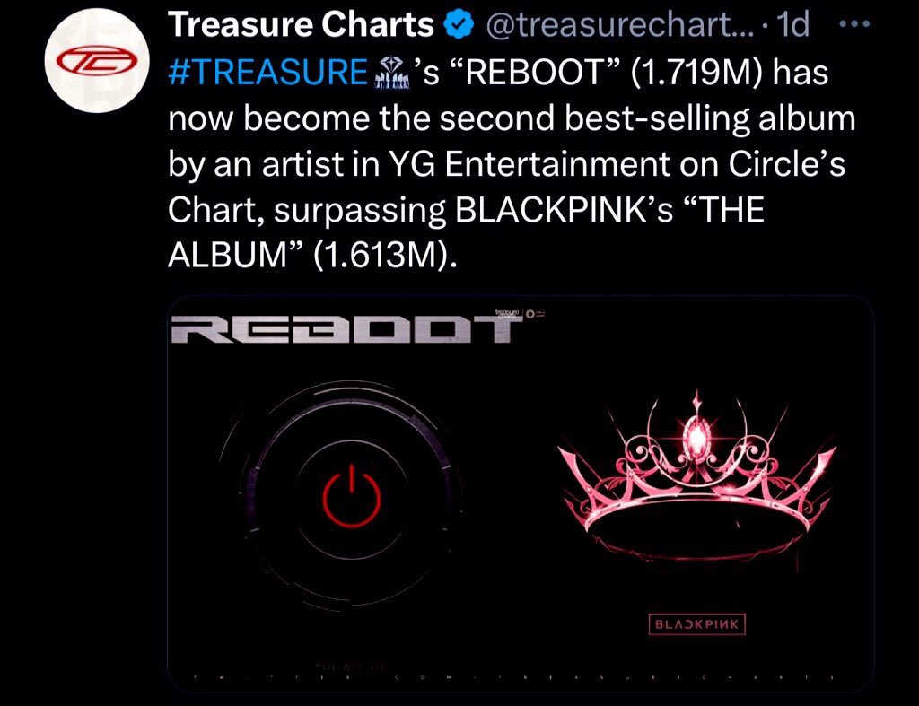 itsyywe's tweet photo. @stanQueenkaYuna Being million sellers and becoming the male group with more sales in YG isn’t a failure while we all know that twice will ever be the top, itzy will never be like them https://t.co/gkP6nrCRDz