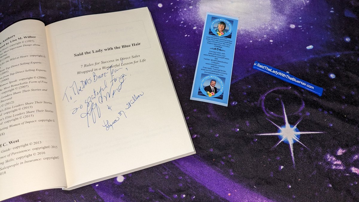 dmsquickfix's tweet photo. Look at what we got in the mail just now! 😁 Thank you so much to the authors of "Said the Lady with the Blue Hair",  Jeff West  and Lisa M. Wilber for signing our copy. It's the best business read of 2023!  💙https://t.co/37C74UP1XD @bossbabeslife https://t.co/juOQiiudRA