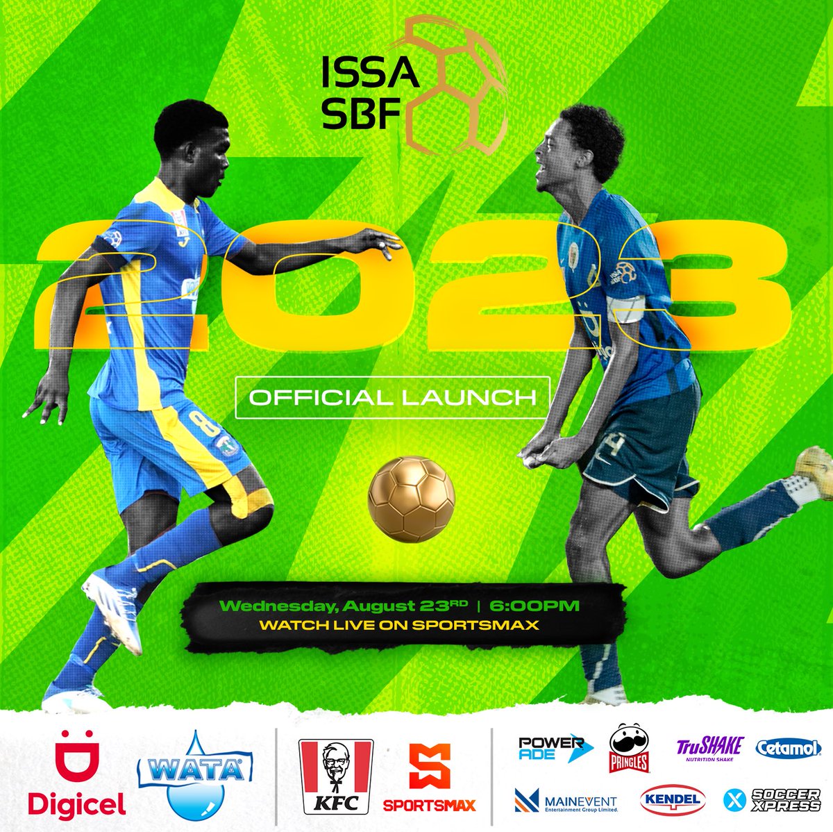 Watch the Launch of the 2023 season of ISSA Schoolboy Football RIGHT NOW on <a href="/sportsmaxtv/">SportsMax TV</a> 💯⚽️🏟️