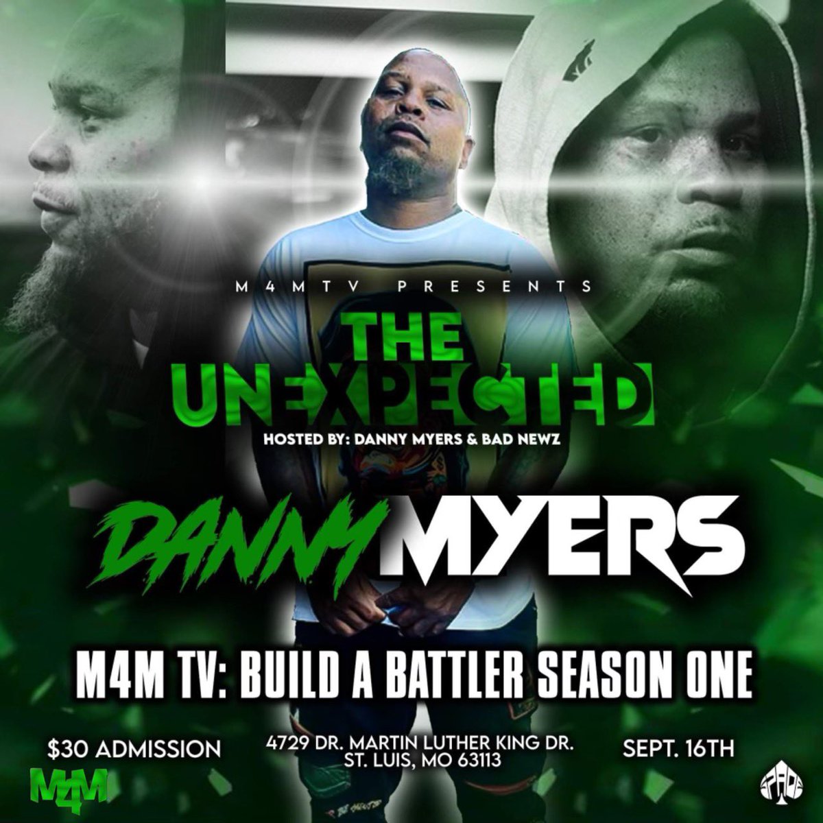 Kingwu314's tweet photo. its going down
@M4MTakeover presents the unexpected hosted by @metaphormessiah and @BadNewzdaBos come watch me put in work me vs just chill in #STL September 16 #follow #battlerap #realkings For further information reach out to @iamjayrone @EjayTheshow @battlemetaphor @ReecsoWay https://t.co/HJdc5RVLvC