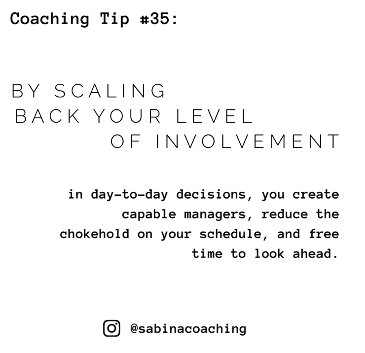 Level up your management style. Instead of creating dependence in your direct reports via micromanagement, focus on establishing trust and building capacity through coaching and delegation. #CoachingTips #WednesdayWisdom #ManagementTips #CareerAdvancement #CourageousLeadership