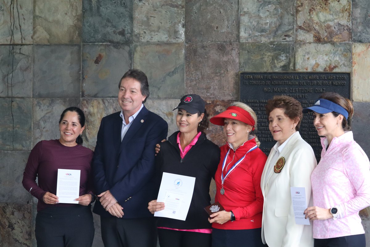 AMFGOLF's tweet image. La calificación al 61st U.S. Senior Women´s Amateur se llevó a cabo en el Club de golf mexico. Erika Díaz del Club de Golf México y Kathia González de Las Misiones Club Campestre consiguieron un lugar en el torneo que se llevará a cabo en Scottdale, Arizona. Muchas felicidades!!