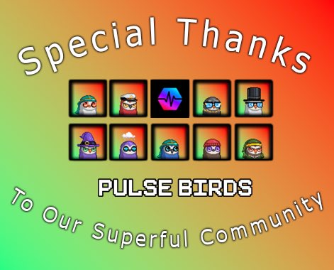 PulseBirds's tweet photo. Airdrop incoming!!! 8 Superful raffle winners chosen

Check your wallet for a free @pulsebirds NFT

Thank you to @superful_xyz for making this happen

WINNERS
@AleksandraPobe6
@cheesydurian
@sunlyhot
@originalfomoer
@0xJuicey
@0xnftaloha
@SpicyPulsePunk
@TOPTOPYUYU

#pls #NFT https://t.co/uH1JI6Ftpc