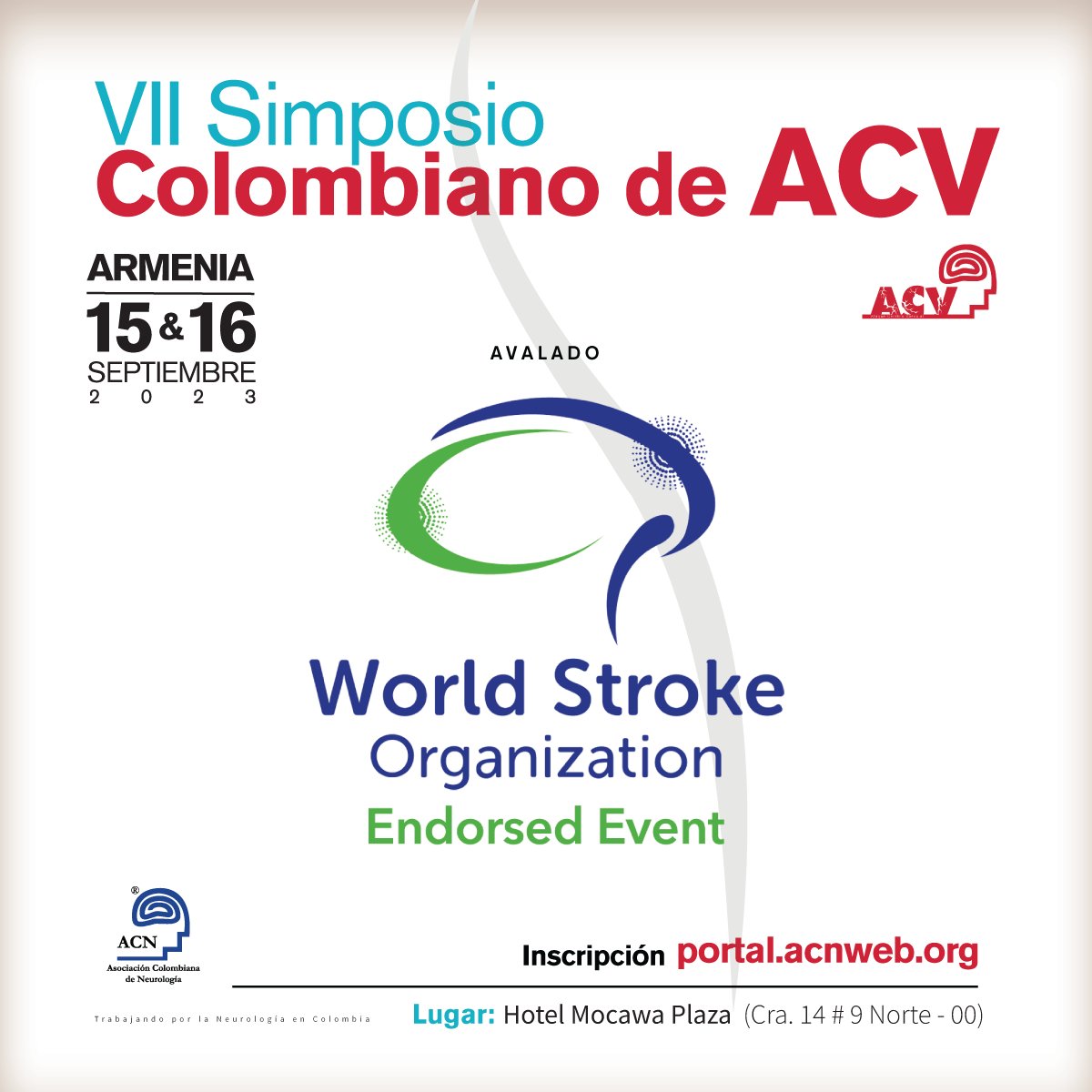 ¡Emocionados por compartir esta gran noticia! 🙌🏻 Nuestro Simposio tiene el respaldo de la @WorldStrokeOrg , una marca que reconoce la lucha contra el ACV a nivel global. 👌🏻 Este aval garantiza la calidad y prestigio del evento. ¡Únete! Apoya: @WorldStrokeEd @sheilambrasil