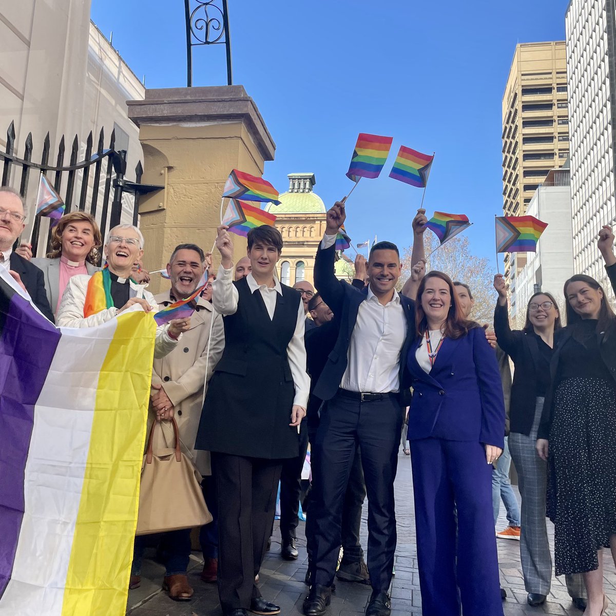 Today is a historic moment for our community with @AlexGreenwich introducing the life-changing LGBTIQA+ Equality Bills, known as the Equality Bill!