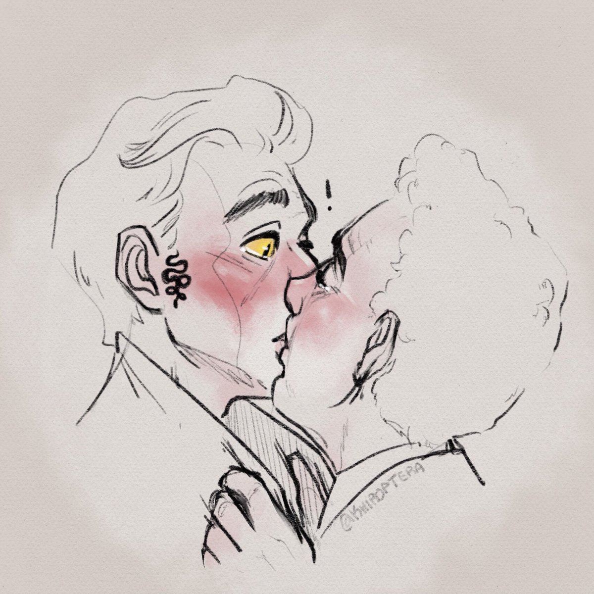 second kiss 
#GoodOmens #ineffablehusbands #aziracrow
