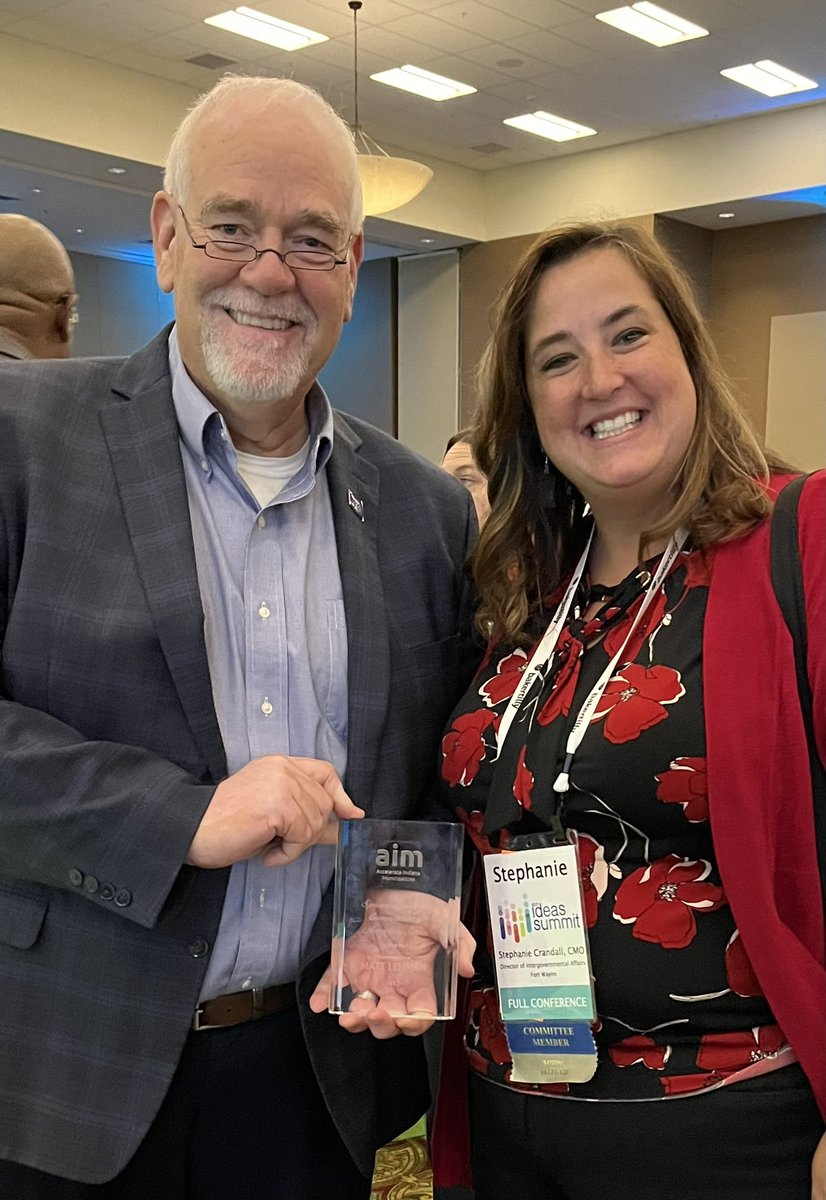 Congratulations to State Rep. Matt Lehman for being named <a href="/AimIndiana/">Aim</a> Legislator of the Year! We appreciate his leadership &amp; esp. his work on DORA. #Aim2023