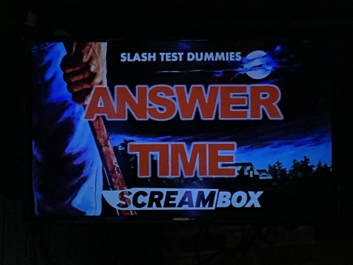 We’re back for some more <a href="/FinalExamTrivia/">Final Exam Horror Trivia</a>! Thanks to <a href="/ScreamboxTV/">SCREAMBOX</a>, <a href="/FANGORIA/">FANGORIA</a>, and more for sponsoring such a good time! If you’re not here now, you’re missing out…