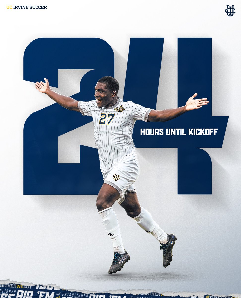 UCImsoc's tweet photo. 24 HOURS LEFT UNTIL SEASON ⏳

Visit the link below to get tickets for the 2023 season now!!

Tickets: https://t.co/2Yn4PChBGe

#TogetherWeZot | #RipEm https://t.co/VoRUQvjVye