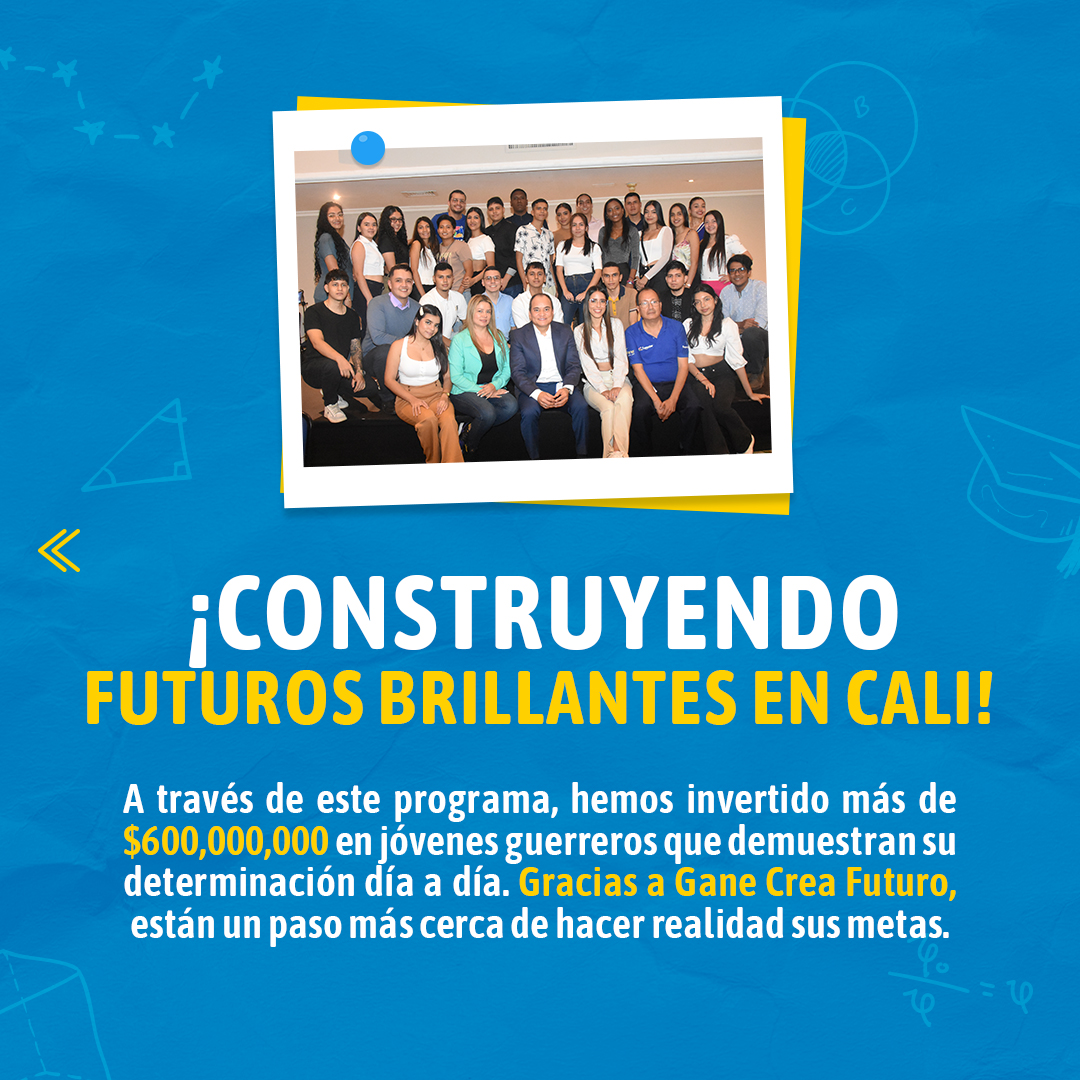 GaneCali's tweet photo. En Gane Cali, estamos comprometidos con el éxito y el bienestar de nuestra comunidad. ¡Queremos compartir una noticia que nos llena de alegría y orgullo! 💙
#GaneCreaFuturo #ApoyandoElTalento #CaliEnCrecimiento #OrgulloComunitario #ganecali #ganetefacilitalavida https://t.co/MBRTsrtNyE