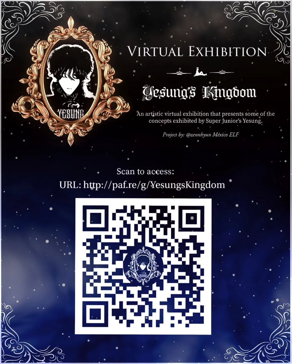 👑Yesung's Kingdom ~ Virtual Exhibition ~ 
🚨 OPEN NOW! 🚨

✨ URL to access: ⬇️ paf.re/g/YesungsKingd…

Project by <a href="/zennhyun/">Zennhyun</a>
México ELF.💙🇲🇽

#예성_생일이야_문열어봐 
#Yesung #예성 #イェソン #艺声
<a href="/shfly3424/">Yesung</a>