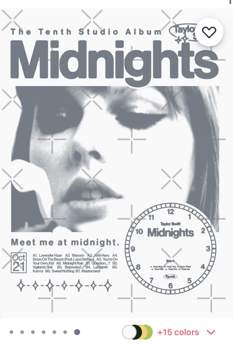 tsconcepts13's tweet image. i just saw this post and one of the shirts here is a design that i made and put up on redbubble last year! here’s the original link if anyone is interested but it’s so sad to see my design being used for someone else to profit from 😢 redbubble.com/i/t-shirt/Midn…