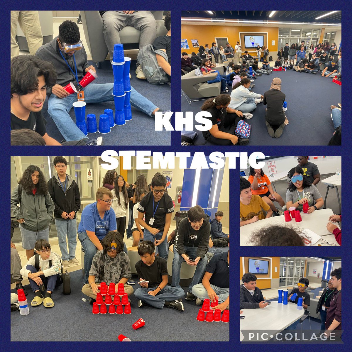 Our <a href="/SheldonSTEM/">Sheldon ISD STEM/PTECH</a> students put their communication skills to the test today! They completed each of the cup challenges during our STEMtastic and even participated in a group face-off to determine Cup Challenge Champions. <a href="/BeckyZalesnik/">Becky Zalesnik</a> <a href="/KingHSPanthers/">CE King High School</a>