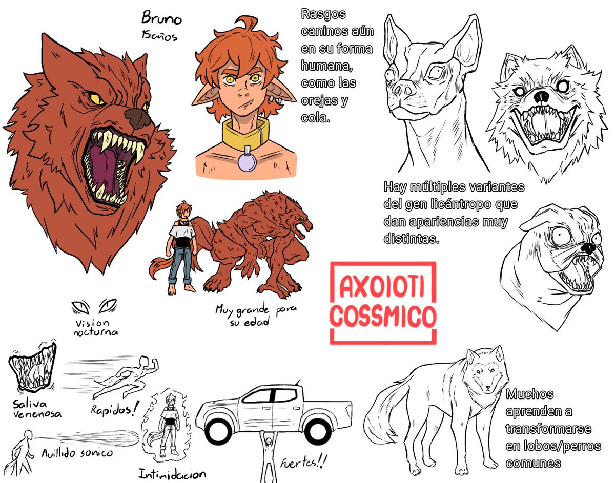 axolotl_cos5's tweet photo. Algunas cosas generales sobre las dos subespecies principales de mi cómic, Campeones Secretos.
Vampiros y Licántropos. https://t.co/z7ixKdRkNS