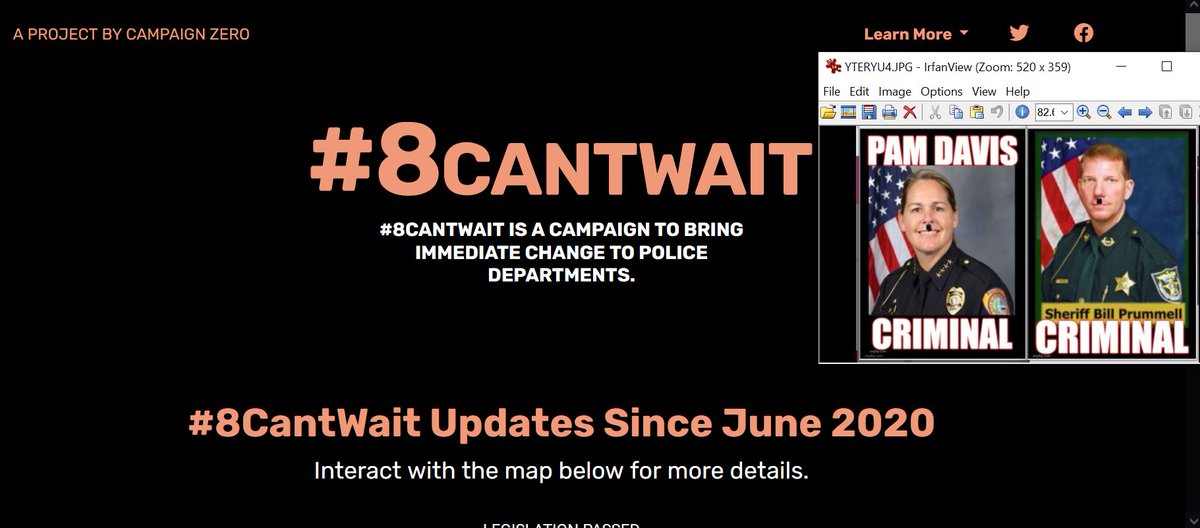 #8CantWait Updates Since June 2020
Interact with the map below for more details.
8cantwait.org/?fbclid=IwAR3g…

Legislation Passed

1 of 8

Policies Included

8 of 8

Policies Included

No Legislation Passed

Legislation Proposed

Legislation Failed

1 states updated in June 2023

20