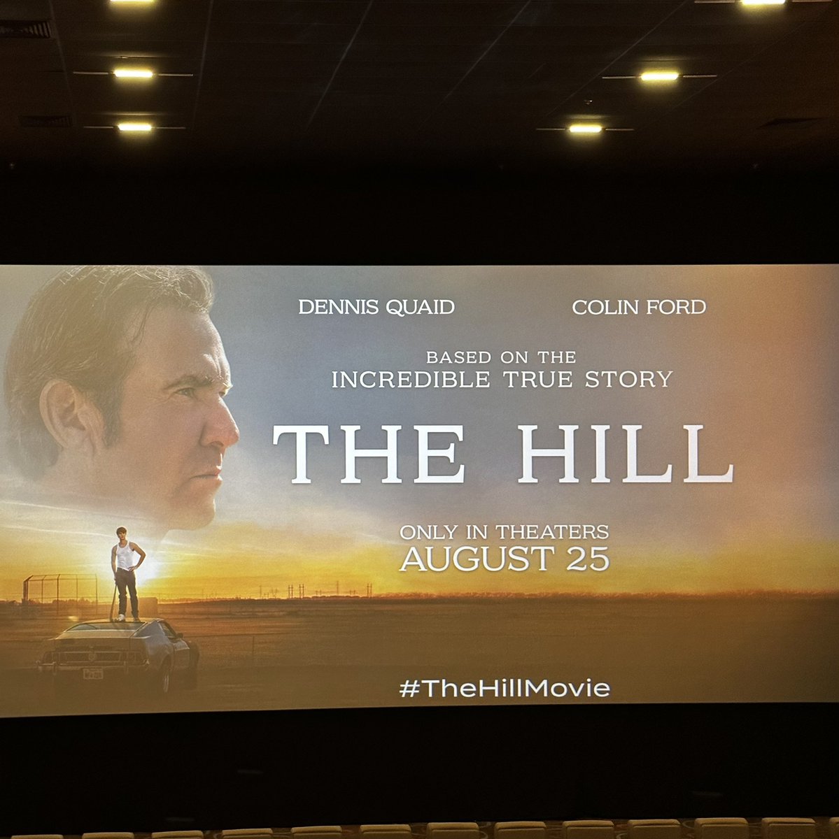 At the screening for #TheHillMovie . @mcfca615