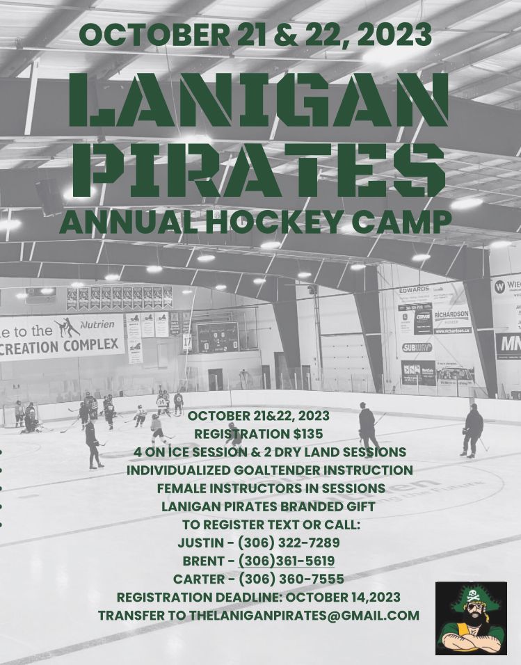 Annual Pirates Hockey Camp coming up! Great warm up for the hockey season. DM for more info.