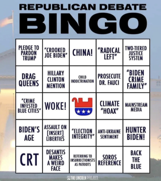 girlsreallyrule's tweet photo. For those of you who need incentive to watch the Republican #DebateNight tonight. (DeSantis makes a weird face. 😂) https://t.co/ukf4CuoleY