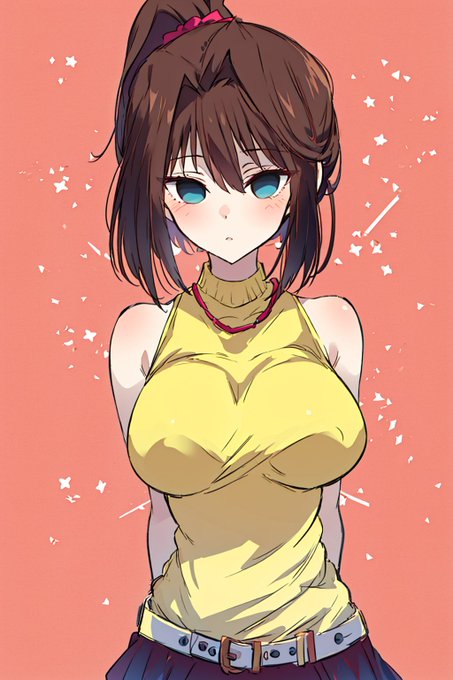 このくらいラフな感じになっていると、ぱっと見AI絵だって分からないかも 