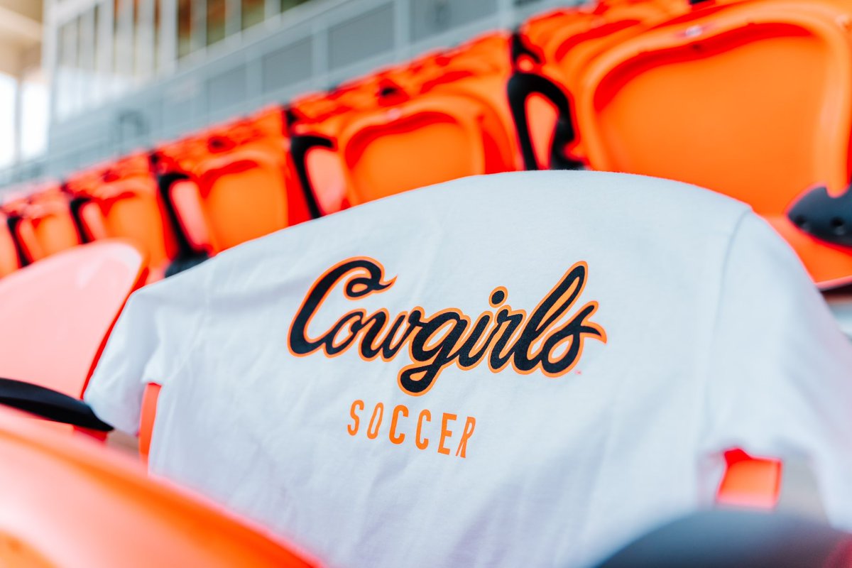 OSUAthletics's tweet photo. The first 500 fans in attendance at tomorrow’s @CowgirlFC match get this shirt 👀

Match starts at 7 pm 🤠 https://t.co/3eUll2doJb
