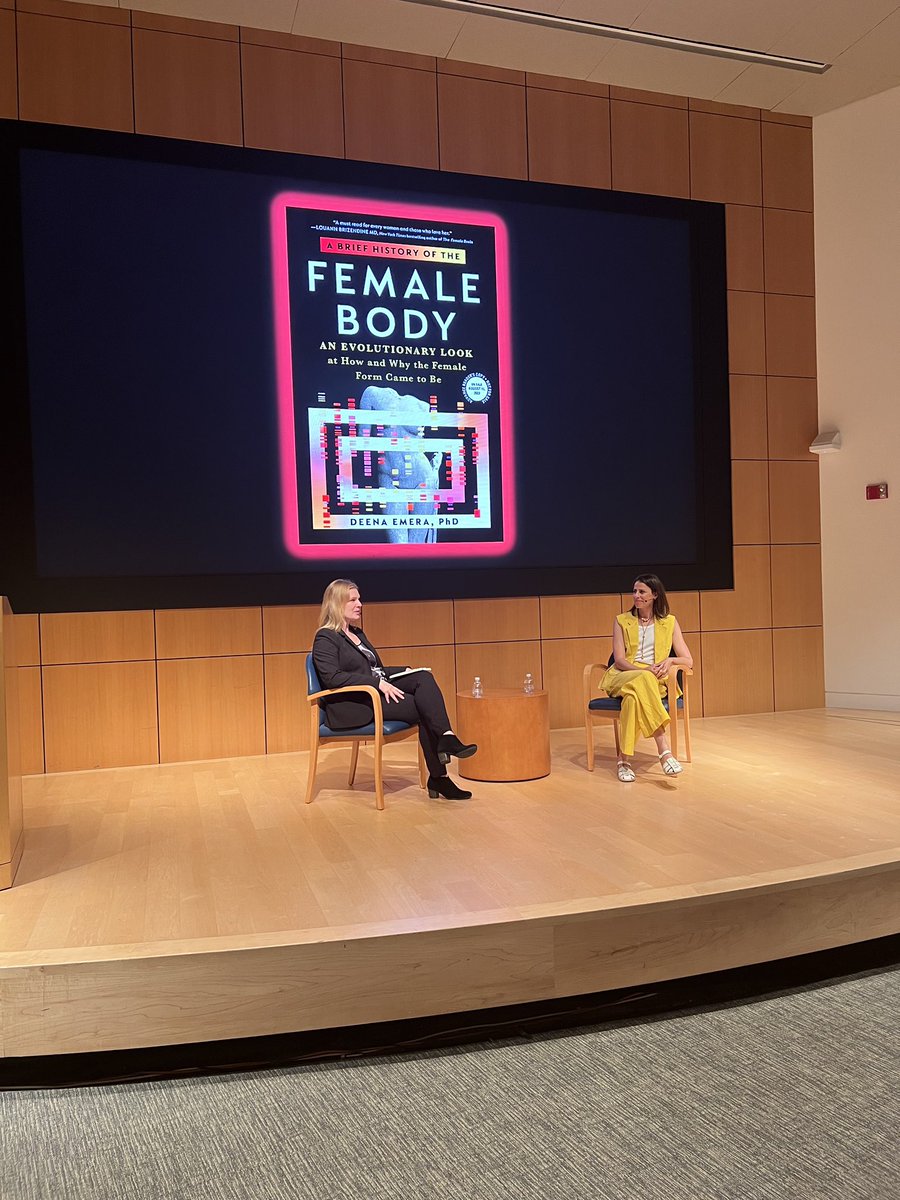 BuckInstitute's tweet photo. It’s a must read! Delighted to host the book launch of A Brief History of the Female Body by our Senior Scientist &amp; Writer in Residence @deenaemera. Great conversation with Professor @jenngarrison. #Livebetterlonger https://t.co/uu5CYIAw1W