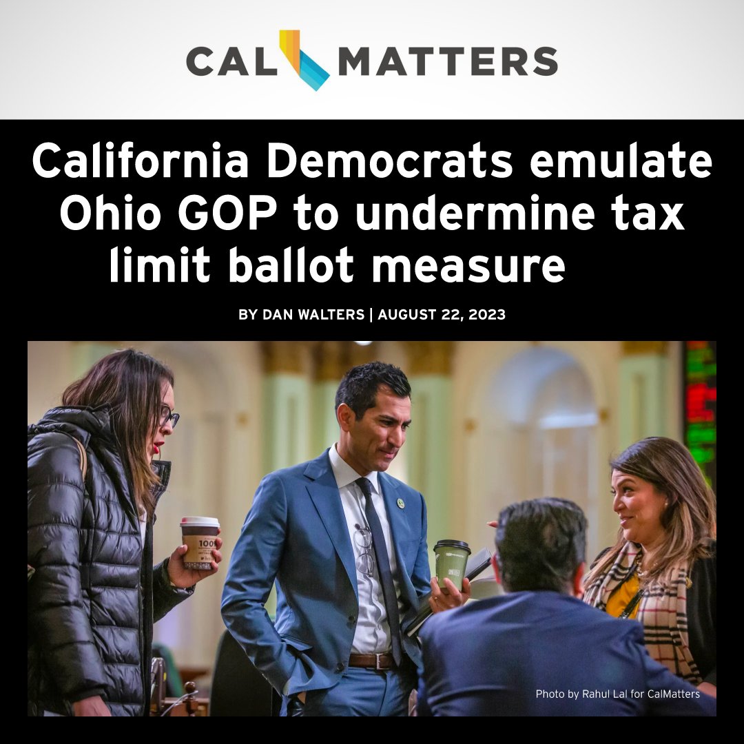 “It’s exactly what Republicans tried to do in Ohio – something that the president of the United States denounced as a ‘blatant attempt to weaken voters’ voices.’”
Read more in CalMatters: calmatters.org/commentary/202…

#CALeg
