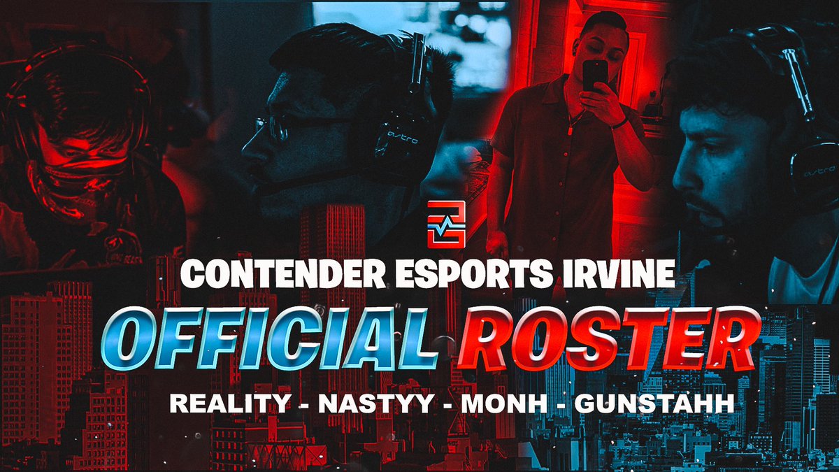 Our official roster for Contender Esports Irvine!