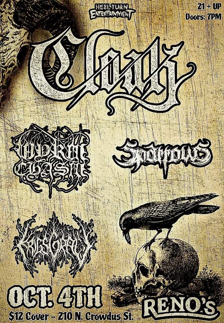 SparrowsMetal's tweet photo. Back at Renos in Dallas on Oct 4th! https://t.co/HAWdndUifs