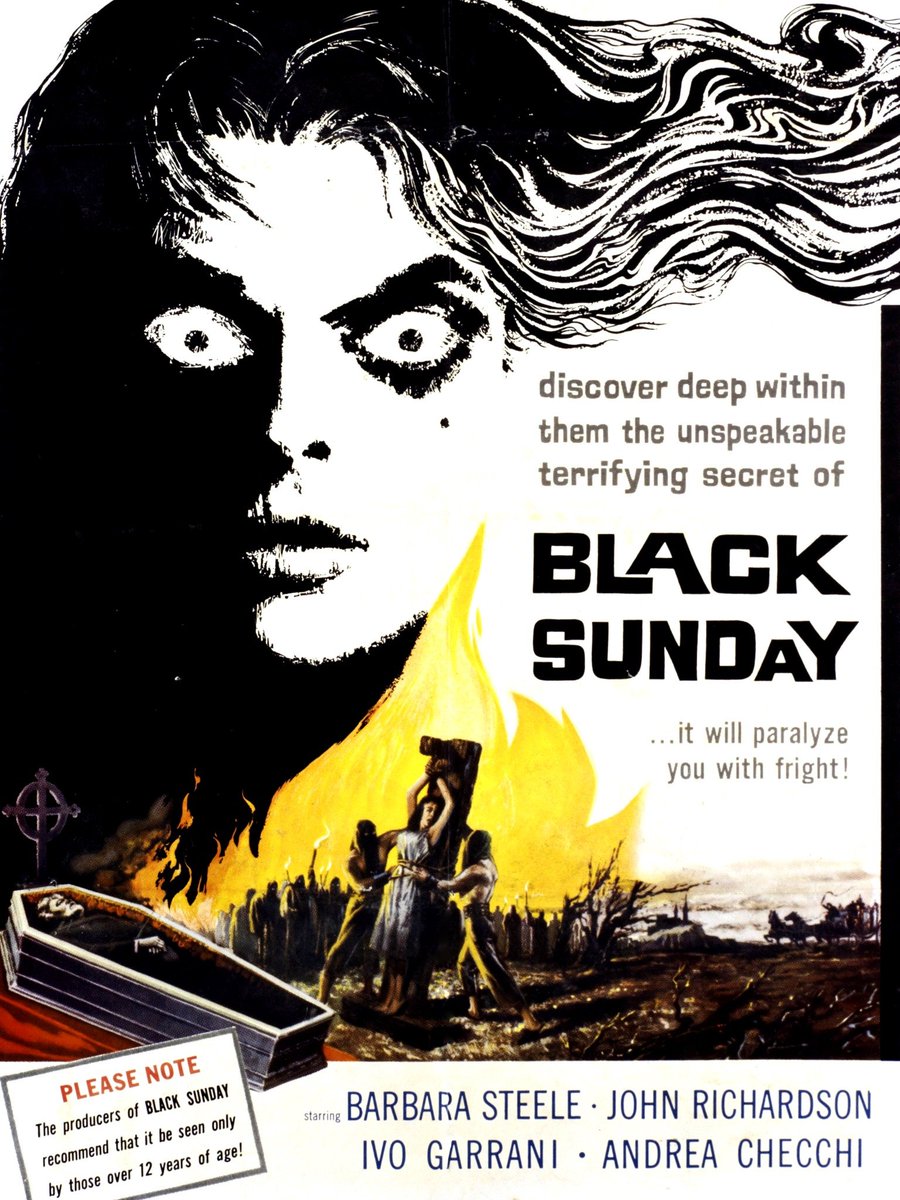 Review tinyurl.com/55vz2ta8 do clássico Black Sunday 'La maschera del demonio' / A Maldição do Demônio (1960). #terror #filmepretoebranco #anos60 #mariobava #review #suspiroearrepio