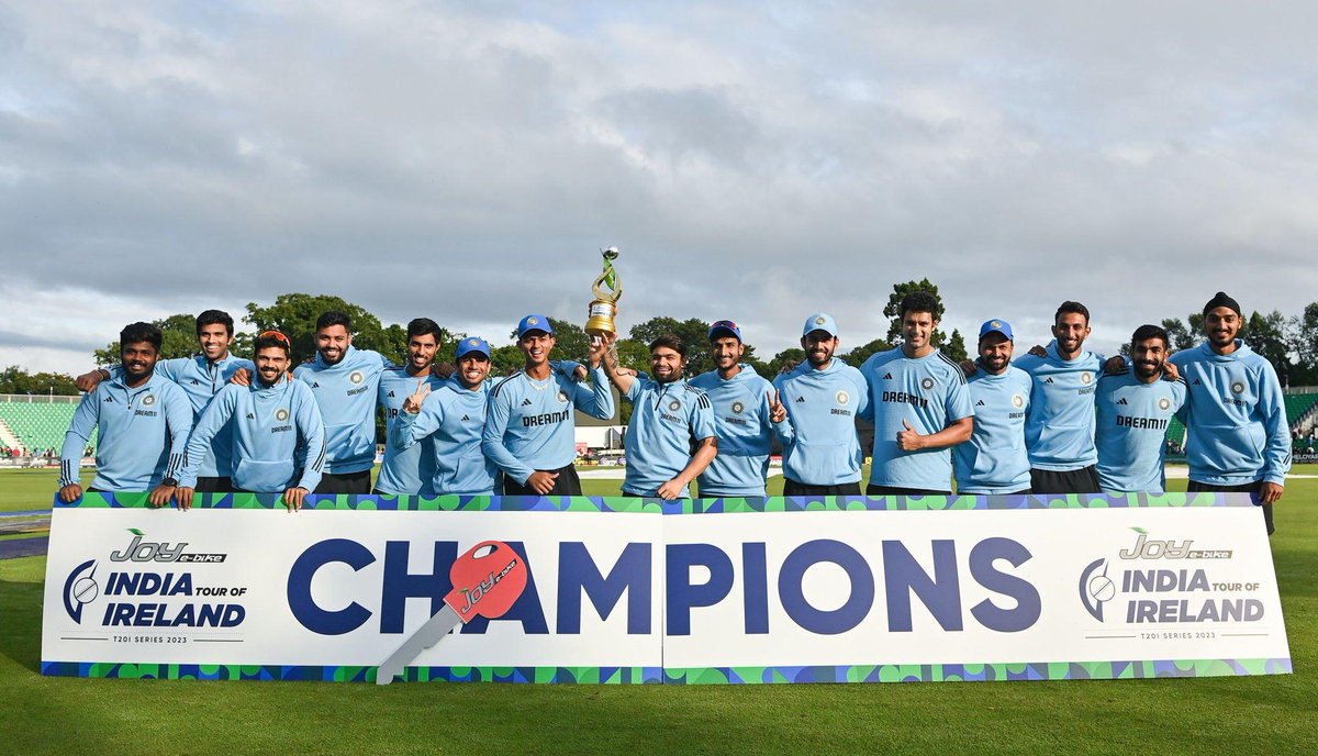 Champions of the Irish Tussle 👏🇮🇳

#IREvIND #Whistle4Blue