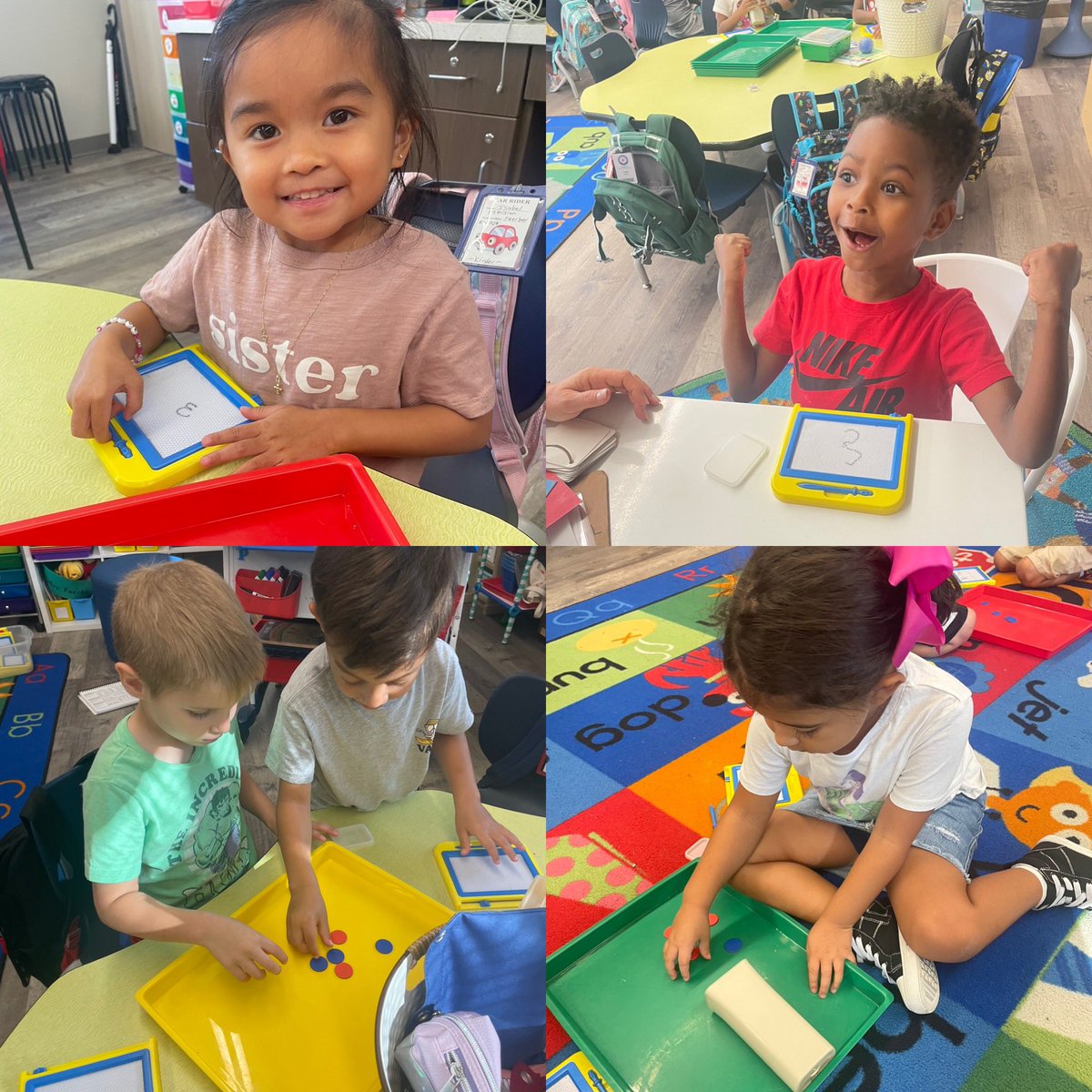 We love math workstations! My Kinder Grizzlies love working with their partner playing numeracy games! <a href="/MrsHudson_GE/">Mrs. Hudson</a> <a href="/Angela_bland1/">Angela Campbell Bland</a> <a href="/HumbleElemMath/">Humble ISD Elementary Math</a> #geanchored <a href="/HumbleISD_GE/">Groves Elementary</a>